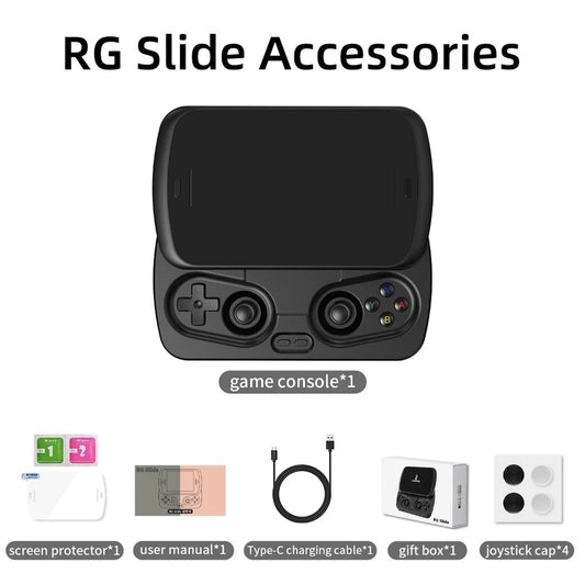 ANBERNIC RG Slide gaming console 4.7 inches Android 13 system Unisoc T820 processor supports AI functions to improve gaming