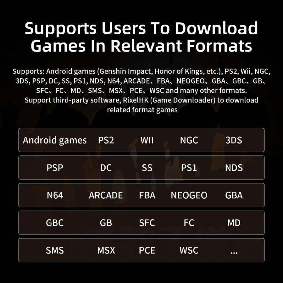 ANBERNIC RG Slide gaming console 4.7 inches Android 13 system Unisoc T820 processor supports AI functions to improve gaming